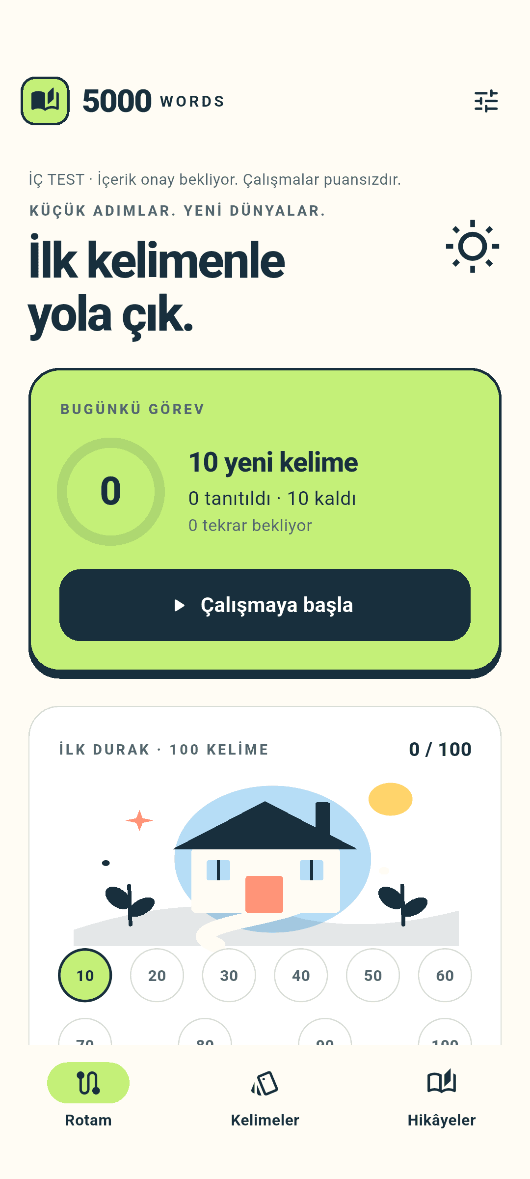 5000 Words - Android Açık ana sayfa