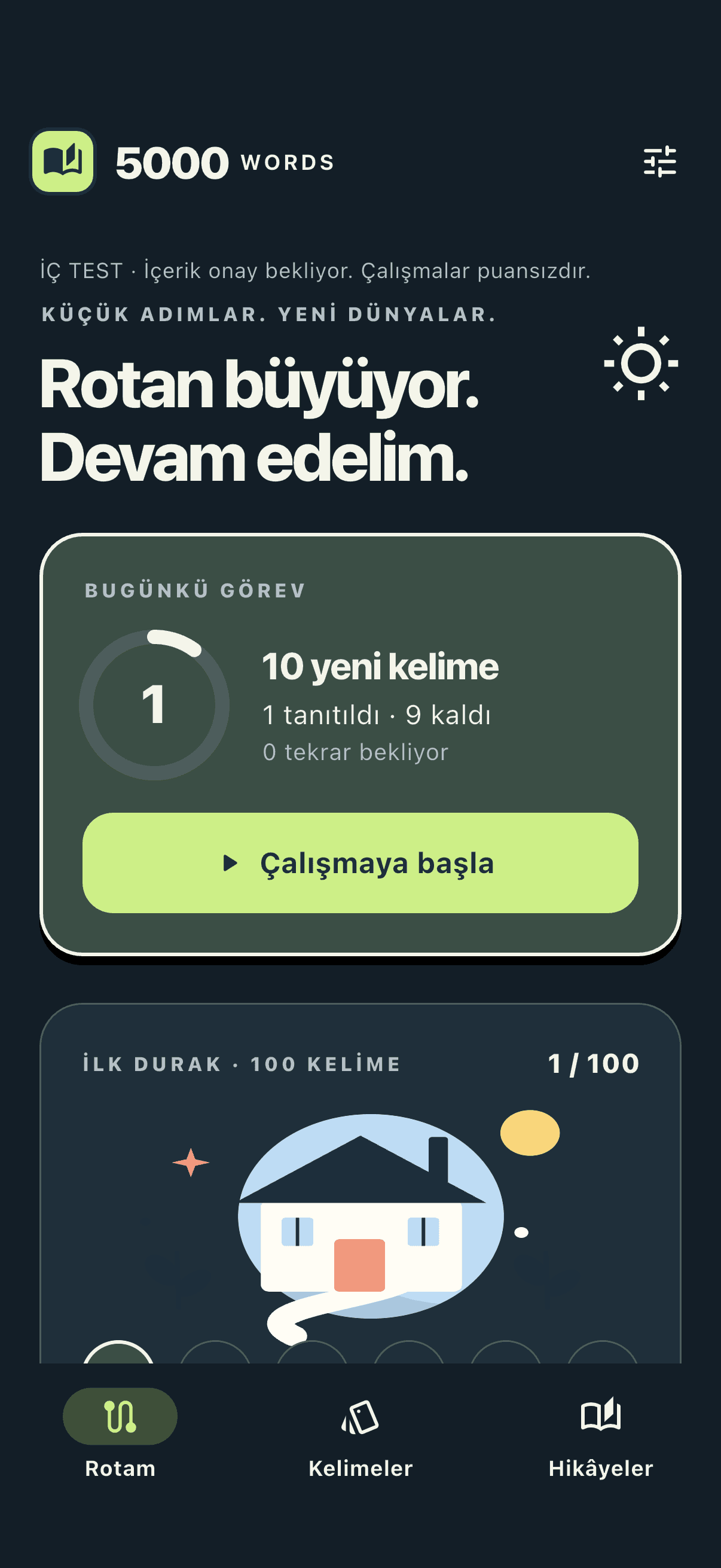 5000 Words - iOS Kaldığın yerden devam